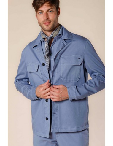 Summer Jacket overshirt homme en coton et tencel régulier Dans la société mordern