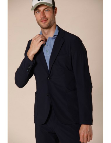 Da Vinci Tech Dynamic blazer homme en jersey super technique régulier brillant des détails fins