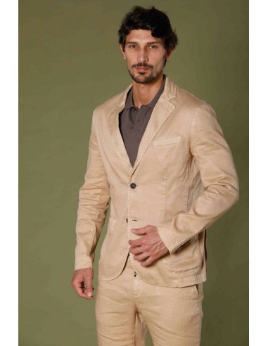 Da Vinci Summer blazer homme en lin et coton régulier 50-70% off 