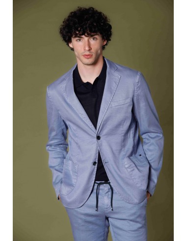 Da Vinci Summer blazer homme en lin et coton régulier de technologie