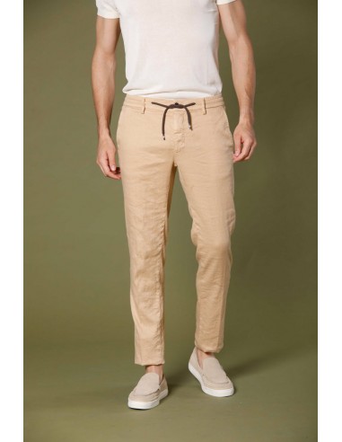 Milano Jogger pantalon chino jogger homme en lin et coton extra slim l'évolution des habitudes 