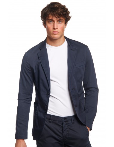 Da Vinci Travel blazer homme en satin techno travel stretch avec détails régulier les ctes