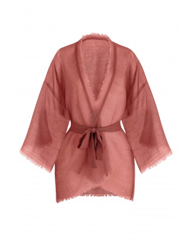 VESTE KIMONO RENATA ETAMINE DE LAINE - POTTER CLAY la livraison gratuite