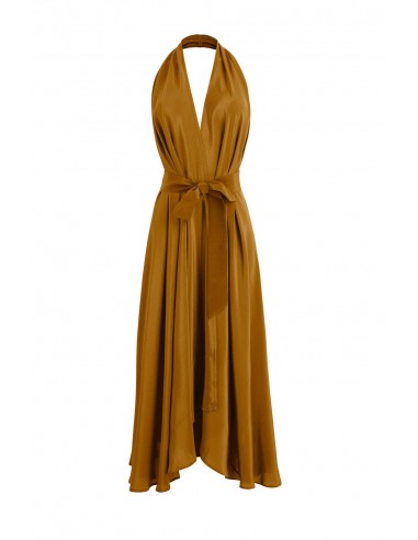 ROBE TAMARA SOIE - DARK AMBER Fin de série