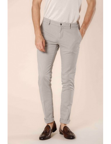 Milano Style pantalon chino homme en coton damier extra slim pour bénéficier 