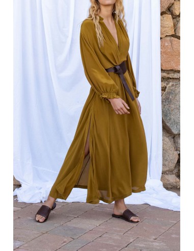 ROBE SERAPHINE SOIE - AMBER GREEN chez Cornerstreet bien 