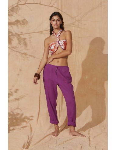 PANTALON ANGIE - MAGENTA PURPLE pas cher 