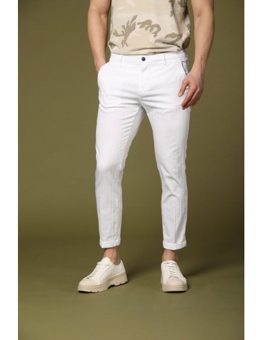 Osaka Style pantalon chino homme en coton stretch resca 3D coupe carotte en linge