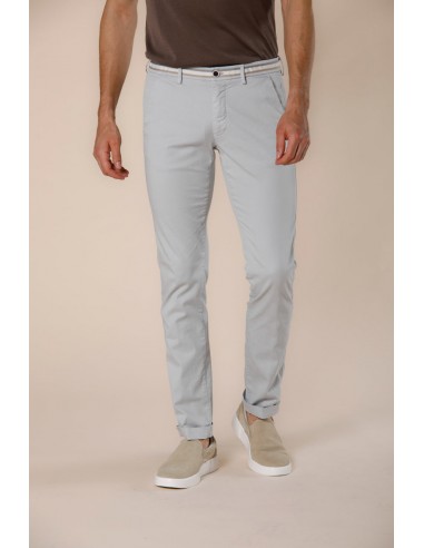 Torino Summer pantalon chino homme en coton et tencel avec rubans slim livraison et retour toujours gratuits