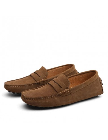 HUGO - Loafers en daim de style italien pas cher