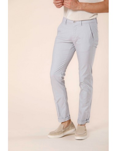 Torino Limited pantalon chino homme en coton et tencel micro-motifs slim de l' environnement